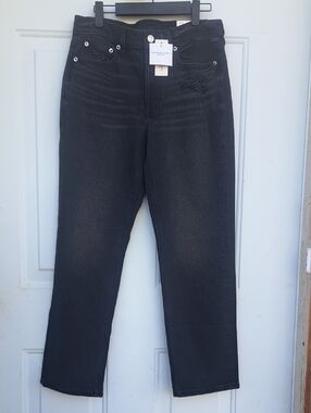 American Eagle Outfitters Charcoal Women's Straight Highrise Jeans